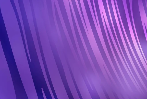 Light Purple Vector Texture Bent Lines Elegant Bright Illustration Gradient — Stock Vector
