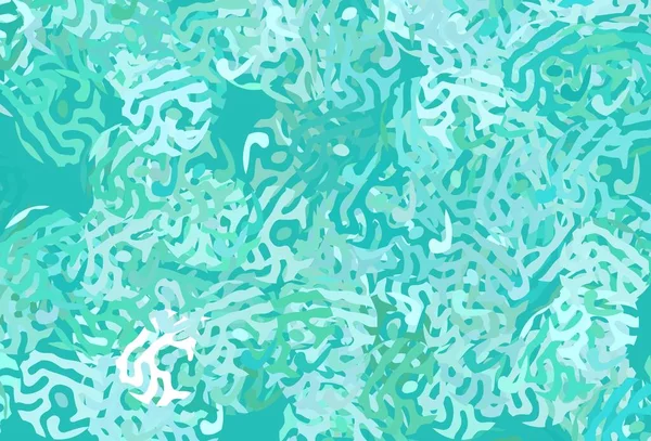 Світло Зелена Векторна Текстура Абстрактними Формами Сучасна Абстрактна Ілюстрація Різнокольоровими — стоковий вектор