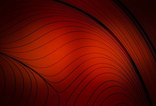 Σκούρο Κόκκινο Διάνυσμα Φόντο Καμπύλες Γραμμές Έξυπνη Απεικόνιση Αφηρημένο Στυλ — Διανυσματικό Αρχείο
