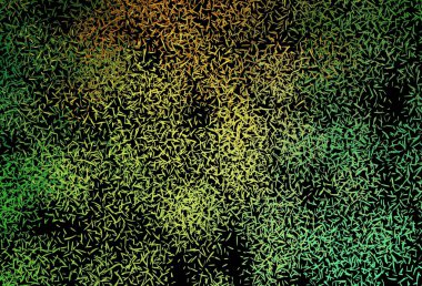 Koyu yeşil, tekrarlanan çubuklu sarı vektör şablonu. Bulanık dekoratif tasarım basit bir şekilde çizgilerle. Reklamınız, posteriniz, afişiniz için en iyi tasarım.