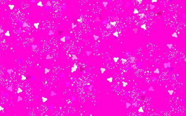 Memphis şekilli açık pembe vektör arkaplan. Soyut gradyan şekilli basit renkli çizimler. Kartvizitiniz için modern tasarım.