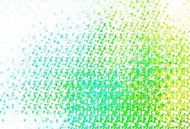 Açık mavi, baloncuklu yeşil vektör arka planı. Parlak renkli soyut çemberlerin olduğu bir resim. Güzel web siteleri için desen.