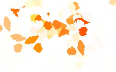 Memphis şekilli Light Orange vektör arkaplanı. Rastgele şekillerle soyut tarzda dekoratif tasarım. Web siteniz için basit tasarım.