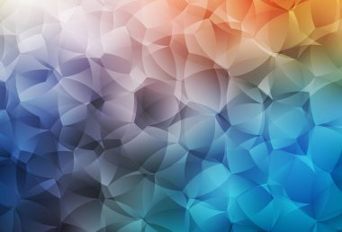 Açık mavi, rastgele şekilli sarı vektör deseni. Soyut gradyan şekilli basit renkli çizimler. Web siteniz için basit tasarım.