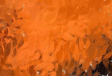 Soyut şekilli koyu turuncu vektör dokusu. Modern tarzda değişen renkli kaotik formlar. İşiniz için en iyi akıllı tasarım.