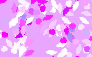 Soyut biçimlerde açık pembe vektör dokusu. Modern tarzda değişen renkli kaotik formlar. Web siteniz için basit tasarım.