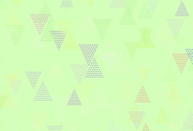 Çokgen biçimli hafif çokrenkli vektör deseni. Soyut üçgenli dekoratif tasarım. Reklamlar için desen.