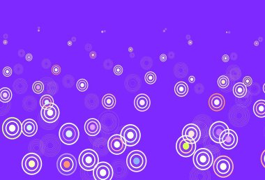 Küresel ışık çok renkli vektör deseni. Bulanık dekoratif tasarım baloncuklu soyut tarzda. Reklamlar, broşürler için desen.