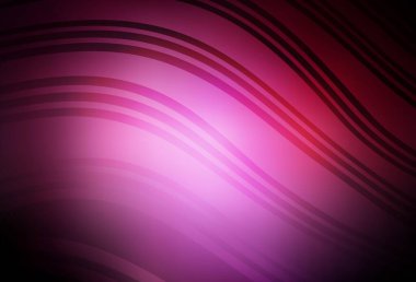 Eğri çizgileri olan koyu pembe vektör arkaplan. Yaratıcı illüstrasyon, yarım tonlu ve eğimli. Broşürler, broşürler için doku.