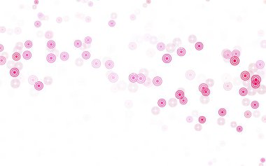 Açık Kırmızı, noktalı sarı vektör arkaplan. Bulanık dekoratif tasarım baloncuklu soyut tarzda. Poster ve web siteleri için tasarım.