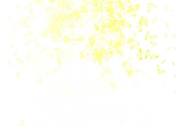 Açık yeşil, kaotik şekilli sarı vektör şablonu. Rastgele şekillerle soyut tarzda dekoratif tasarım. Web siteniz için basit tasarım.