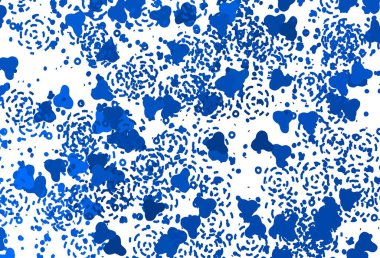 Soyut biçimlerde hafif BLUE vektör dokusu. Rastgele şekillerle soyut tarzda dekoratif tasarım. İşiniz için en iyi akıllı tasarım.