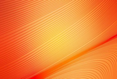 Eğri çizgileri olan hafif turuncu vektör arkaplanı. Değişken çizgileri olan renkli geometrik örnek. Markan için yeni kompozisyon.