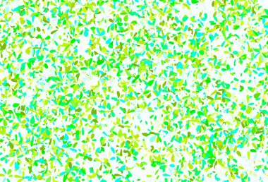 Açık mavi, yeşil vektör yapraklı doğal sanat eseri. Yapraklı karalama tarzında yeni renkli çizimler. Çocuk kitapları için renkli desen.