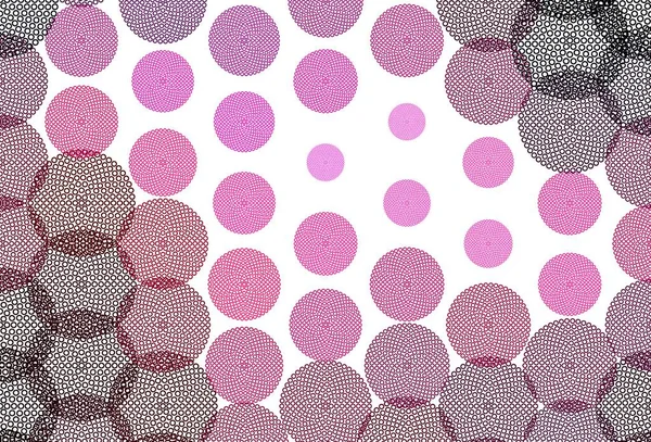 Light Pink Vector Background Bubbles Modern Abstract Illustration Colorful Water — Stock Vector