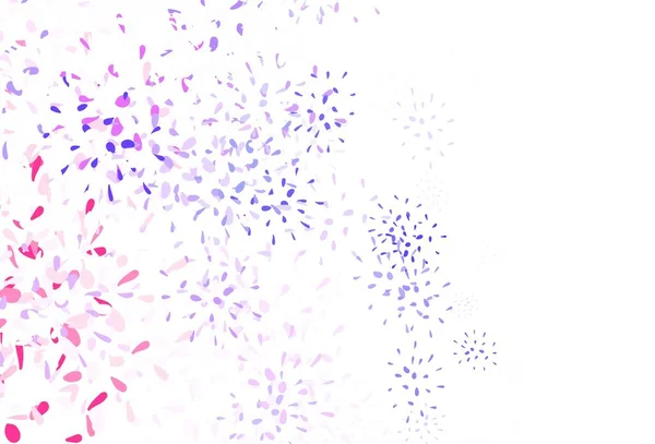 Lichtpaars Roze Vector Elegante Sjabloon Met Bladeren Nieuwe Kleurrijke Illustratie — Stockvector