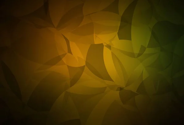 Σκούρο Πράσινο Κίτρινο Διάνυσμα Λάμπει Τριγωνικό Φόντο Πολύχρωμη Απεικόνιση Αφηρημένο — Διανυσματικό Αρχείο