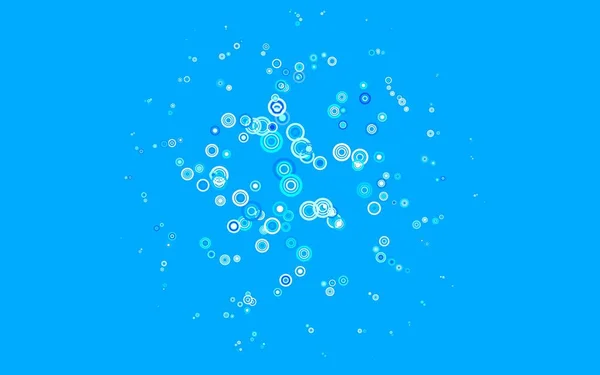 Textura Vectorial Azul Claro Con Discos Ilustración Abstracta Brillante Con — Vector de stock