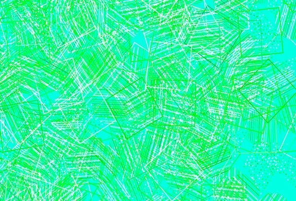 Светло Зеленый Векторный Фон Треугольниками Кругами Кубиками Декоративный Дизайн Абстрактном — стоковый вектор