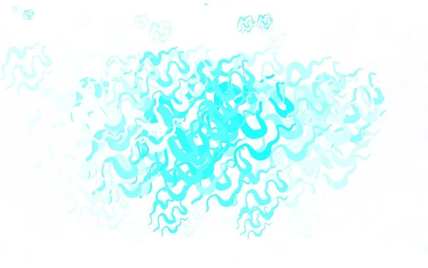 Ljusblå Grönt Vektormönster Med Våta Linjer Glänsande Färgglada Illustration Enkel — Stock vektor