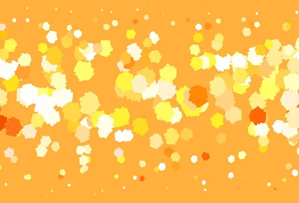 Licht Oranje Vector Achtergrond Met Memphis Vormen Illustratie Met Kleurrijke — Stockvector