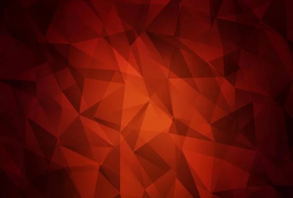 Тёмно Красный Вектор Сияющий Треугольный Фон Яркая Красочная Иллюстрация Треугольниками — стоковый вектор
