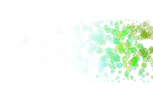 Hellblaue Grüne Vektorschablone Mit Chaotischen Formen Illustration Mit Farbenfrohen Verlaufsformen — Stockvektor
