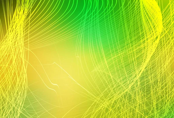 Hellgrüner Gelber Vektor Verschwimmt Helle Vorlage Abstrakte Farbenfrohe Illustration Mit — Stockvektor