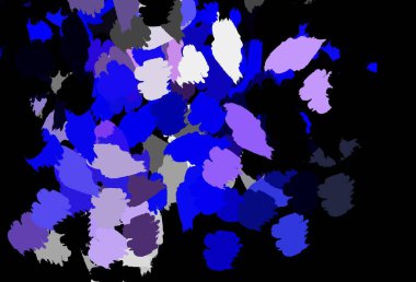 Koyu pembe, kaotik şekilli mavi vektör şablonu. Rastgele şekillerle soyut tarzda dekoratif tasarım. Web siteniz için basit tasarım.