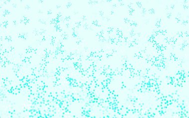 Yapay zeka formlarıyla açık yeşil vektör arka planı. Soyut şablondaki yapay zeka şekilleriyle parlayan illüstrasyon. Poster ve teknoloji sembolü.