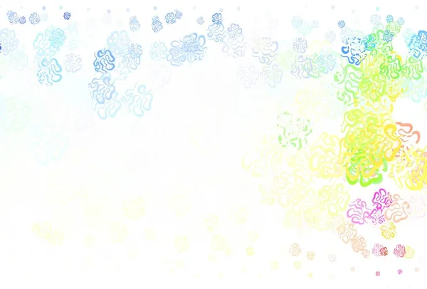 Cahaya Multicolor Pola Vektor Dengan Bentuk Acak Ilustrasi Dengan Bentuk - Stok Vektor