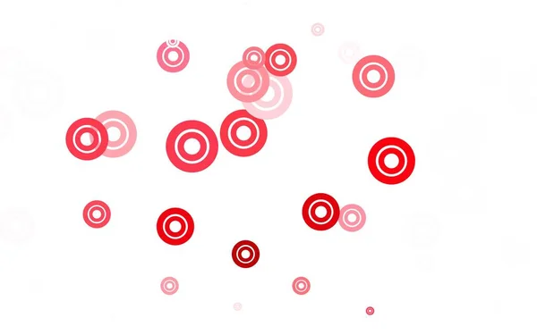 Ελαφρύ Κόκκινο Διάνυσμα Υφή Δίσκους Όμορφη Έγχρωμη Απεικόνιση Θολή Κύκλους — Διανυσματικό Αρχείο