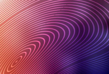 Koyu pembe, kıvrık çizgileri olan kırmızı vektör deseni. Eğimli çizgileri olan zarif parlak bir illüstrasyon. Broşürler, broşürler için doku.