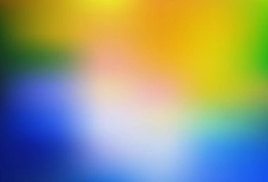 Açık mavi, sarı vektör parlak şablonu bulanıklaştırdı. Parlak renkli bir illüstrasyon. İş tasarımınız için yeni biçim.