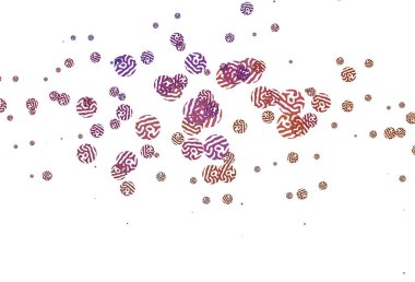 Açık pembe, kaotik şekilli kırmızı vektör şablonu. Modern tarzda değişen renkli kaotik formlar. Web siteniz için basit tasarım.