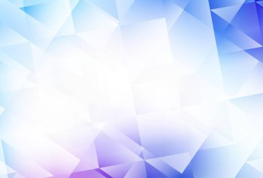 Açık Pembe, mavi vektör düşük polimer arkaplan. Üçgenlerden oluşan parlayan çokgen çizimler. Web siteniz için çokgen tasarım.