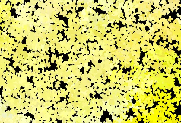 Dark Yellow Vector Backdrop Memphis Shapes Διακοσμητικό Σχέδιο Αφηρημένο Στυλ — Διανυσματικό Αρχείο