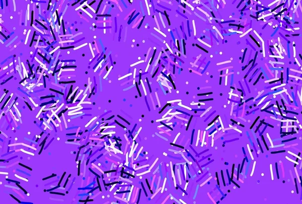 Light Purple Vektor Layout Med Flade Linjer Prikker Glimrende Abstrakt – Stock-vektor
