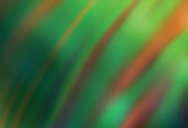 Dunkelgrüner Gelber Vektor Abstrakter Verschwommener Hintergrund Abstrakte Farbenfrohe Illustration Mit — Stockvektor