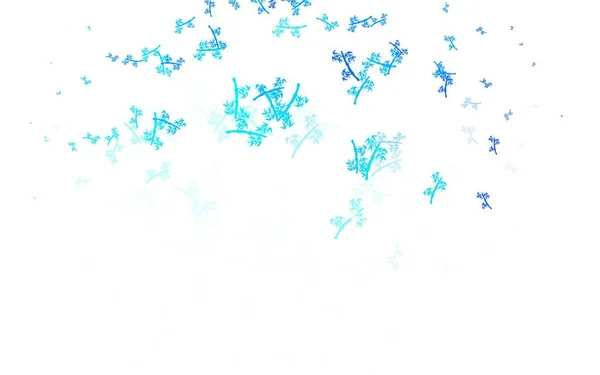 Ελαφρύ Μπλε Διάνυσμα Κομψή Ταπετσαρία Κλαδιά Εικονογράφηση Σκίτσα Αφηρημένο Πρότυπο — Διανυσματικό Αρχείο