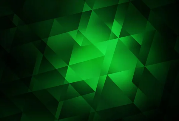 Dark Green Wektor Abstrakcyjny Tło Mozaiki Geometryczna Ilustracja Stylu Origami — Wektor stockowy