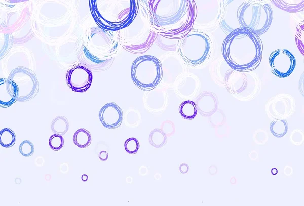 Light Purple Vector Pattern Spheres Abstract Illustration Colored Bubbles Nature — Stock Vector