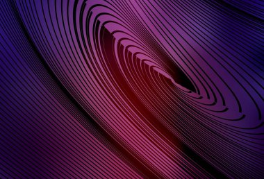 Çizgileri olan koyu mor bir vektör şablonu. Çağdaş gradyan soyut çizgileri olan çizimler. İş tasarımınız için şablon.