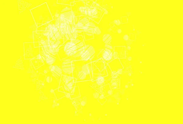 Φως Κίτρινο Διάνυσμα Φόντο Γραμμές Κύκλους Ρόμβος Κύκλοι Γραμμές Ρόμβος — Διανυσματικό Αρχείο