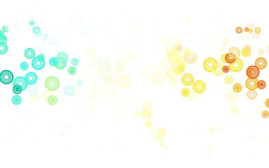 Dairesel ışık çokrenkli vektör şablonu. Bulanık yağmur damlaları olan soyut bir çizim. Duvar kağıtlarının dokusu için desen.