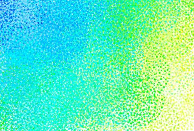 Açık mavi, küreli yeşil vektör deseni. Renkli su damlaları olan modern soyut çizimler. Poster ve web siteleri için tasarım.