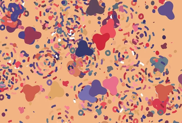 Легкий Многоцветный Векторный Отскок Мемфисом Простая Красочная Иллюстрация Абстрактными Градиентными — стоковый вектор