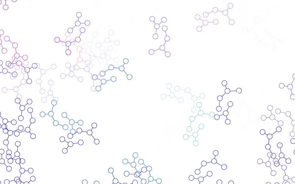 Modèle Vectoriel Rose Clair Bleu Avec Structure Intelligence Artificielle Illustration — Image vectorielle