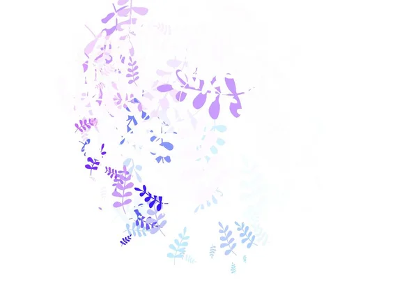 Ανοιχτό Ροζ Μπλε Διάνυσμα Κομψό Πρότυπο Φύλλα Νέα Πολύχρωμη Εικονογράφηση — Διανυσματικό Αρχείο