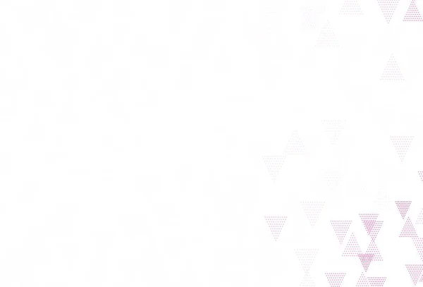 Світло Рожеве Векторне Компонування Лініями Трикутниками Красива Ілюстрація Трикутниками Стилі — стоковий вектор